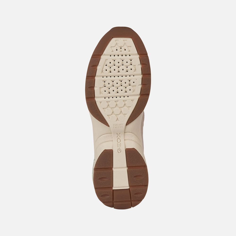 Geox Bayan Spor Ayakkabı Koyu Bej Rengi - Alhour - DXQ-386720